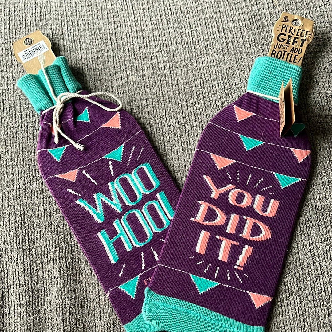 You Did It! Wine Sock