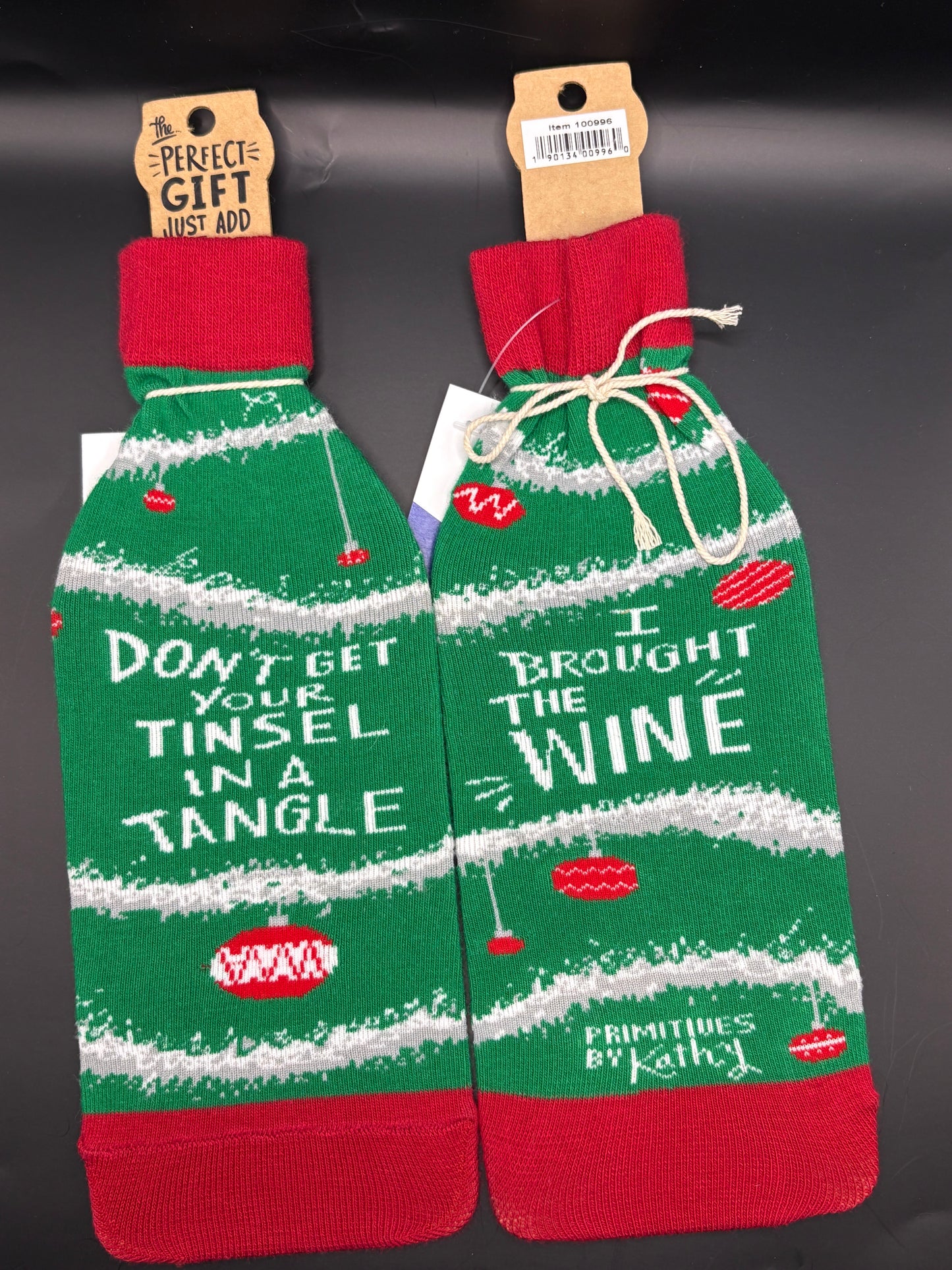 Tinsel in a Tangle - Wine Sock
