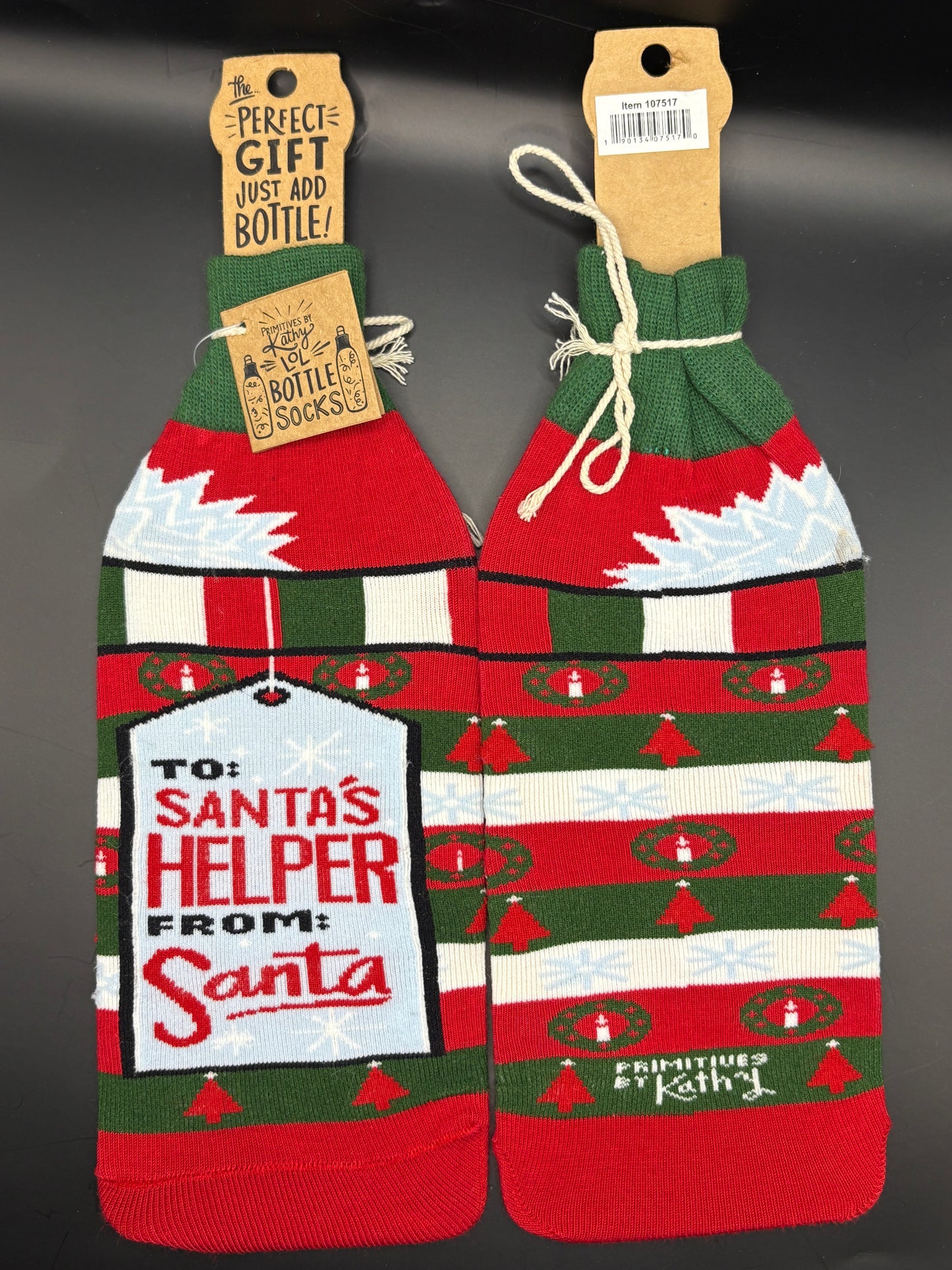 Santa’s helper Wine Sock