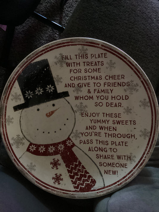 Christmas Giving Plate