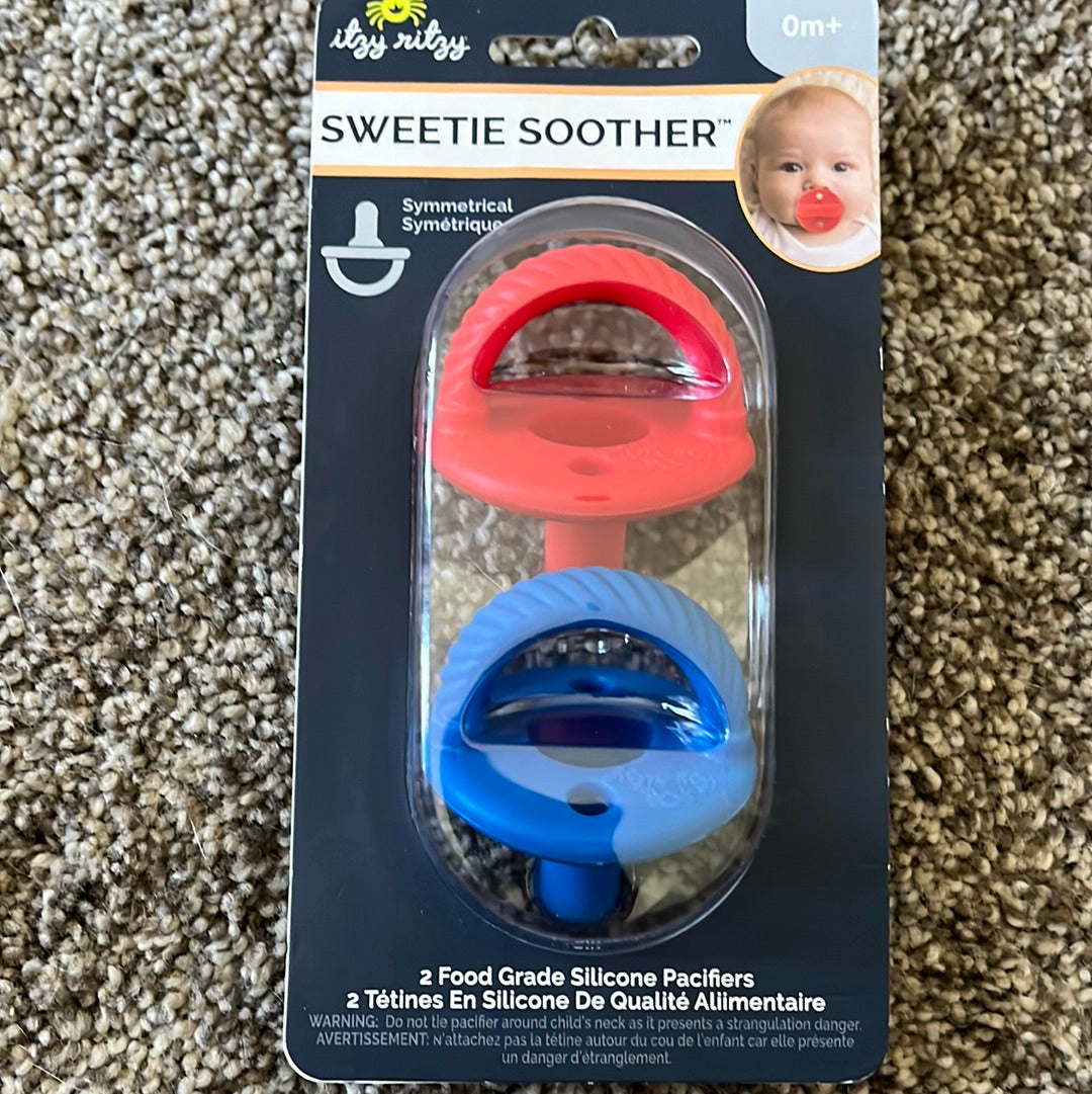 Pacifier Red & Blue