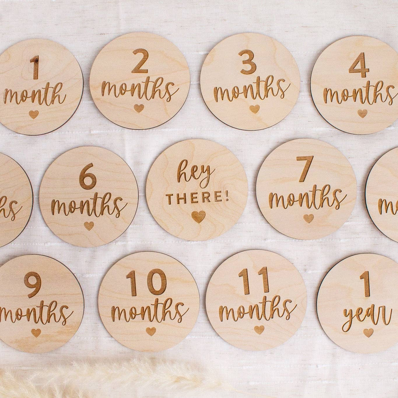 Circle Baby Milestone Signs