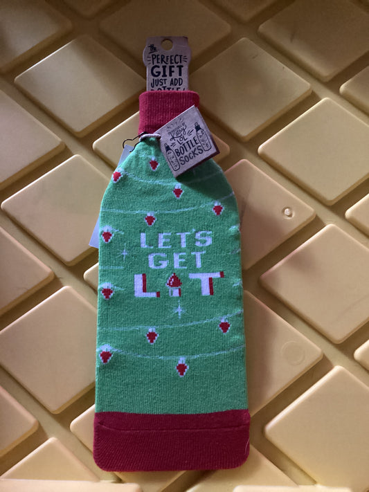 Let’s Get Lit - Wine Sock