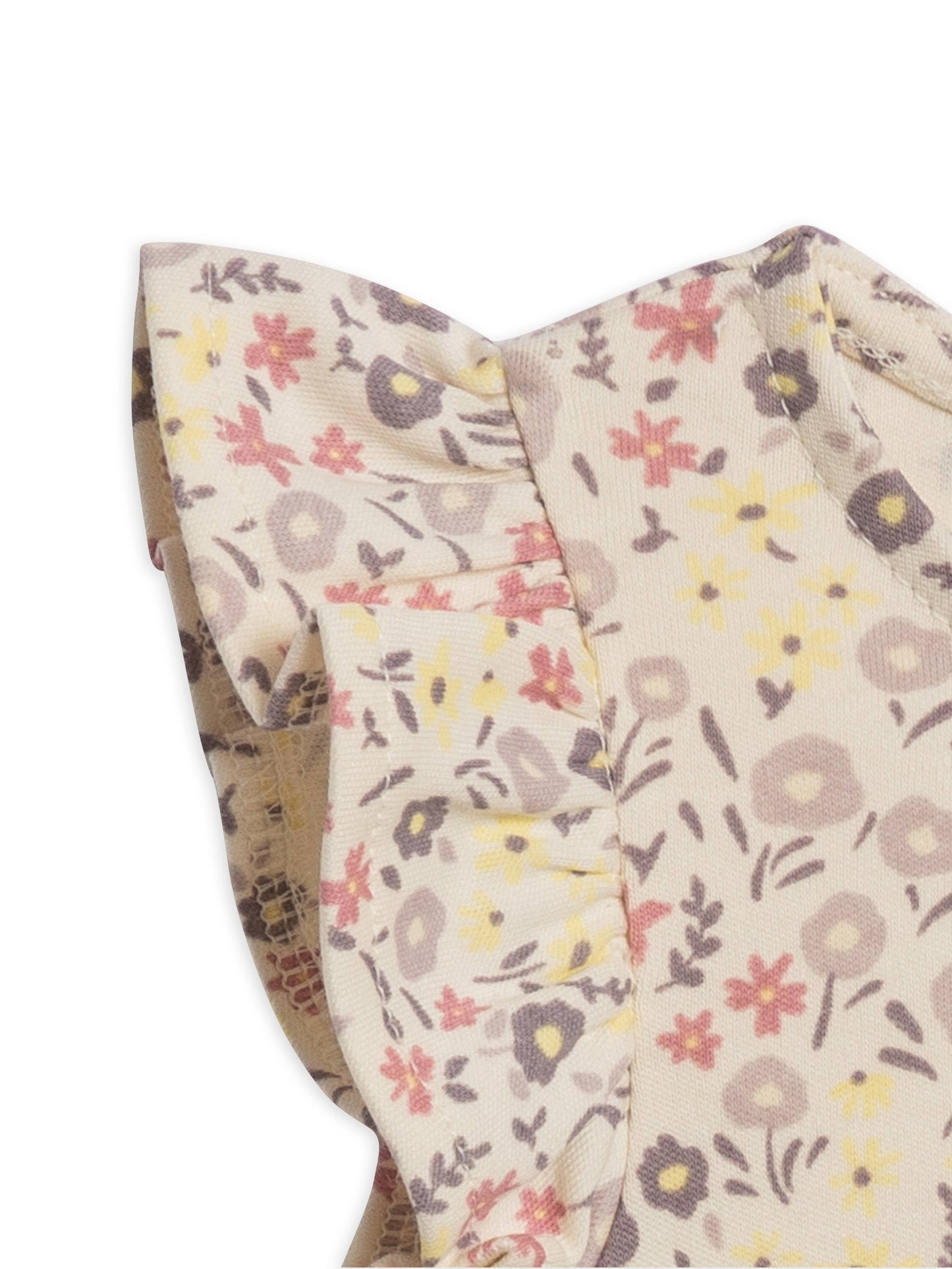 Organic Baby Sommer Romper - Giada Floral / Lilla