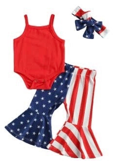 4th of July Bell Bottoms Set