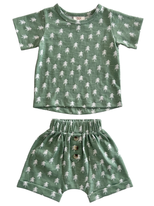 Tree / Organic Tee & Short Set (Baby - Kids)