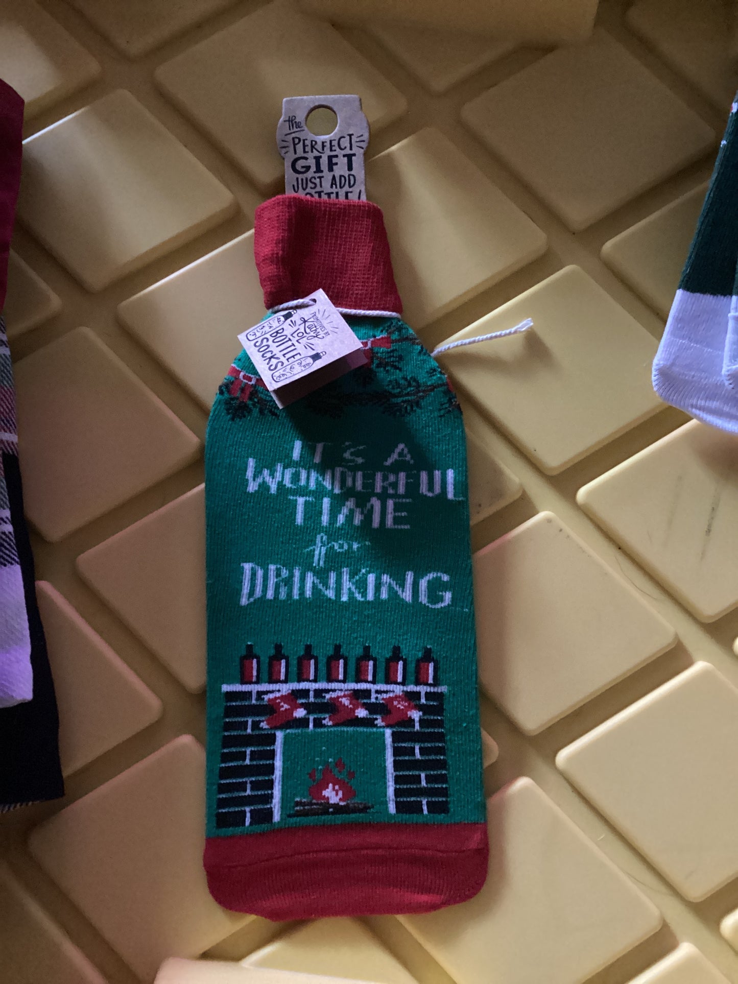 Wonderful Time for Drinking - Wine Sock