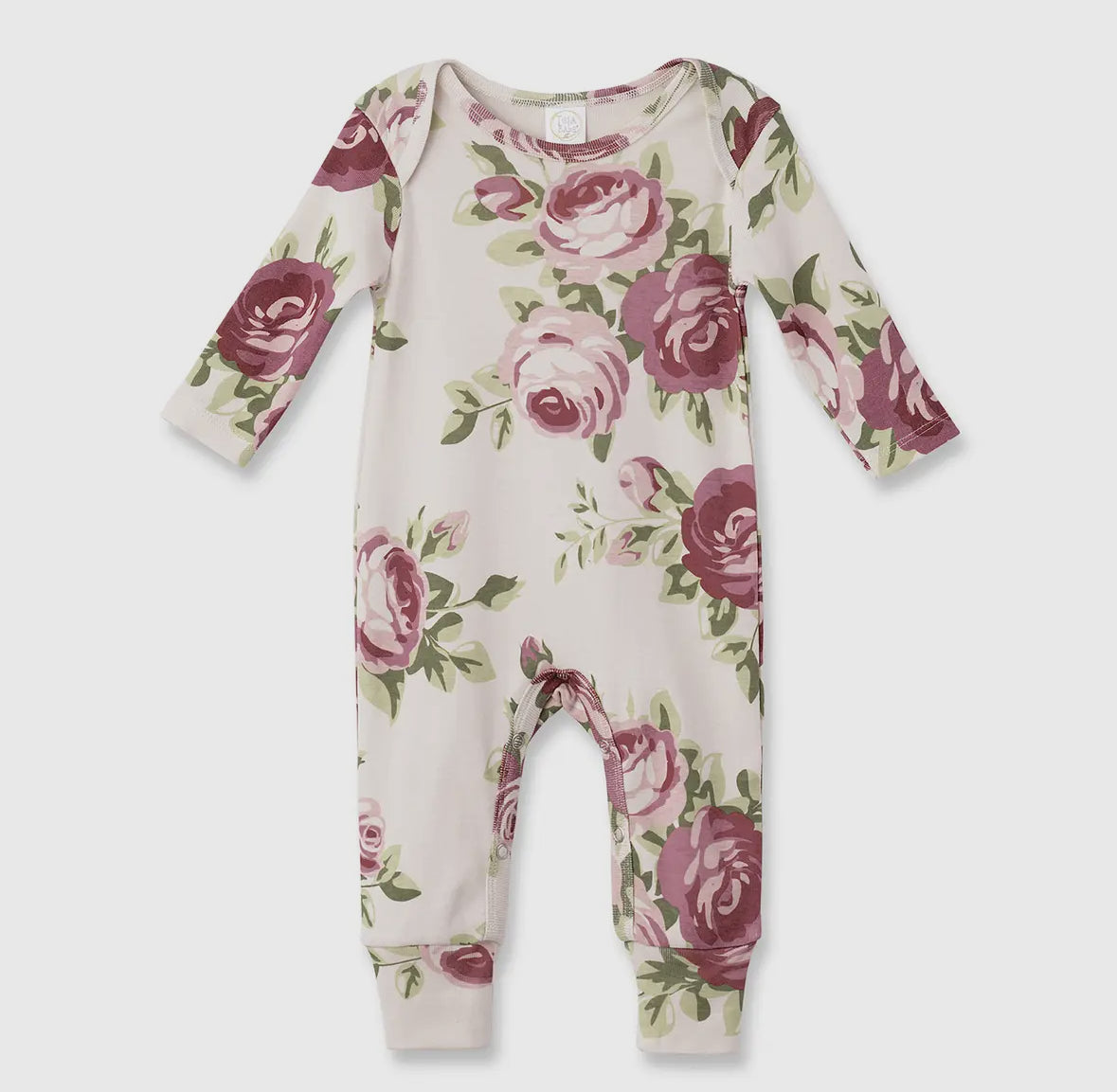 Baby Girl’s Cabbage Rose Cotton Romper