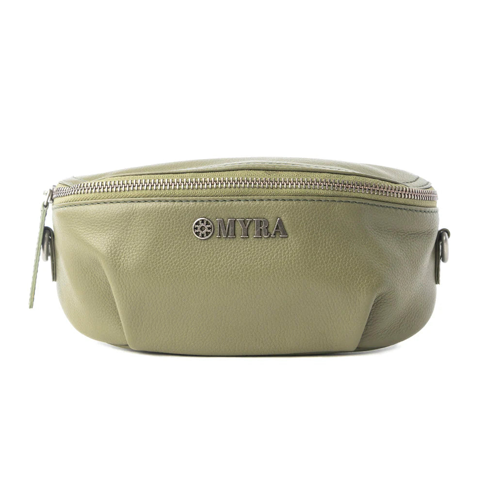Juniper Sage Leather Fanny Pack
