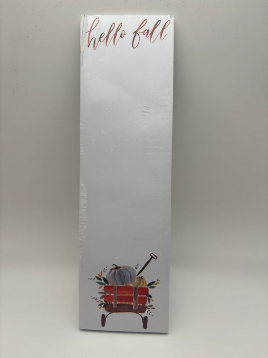 Hello Fall List Pad