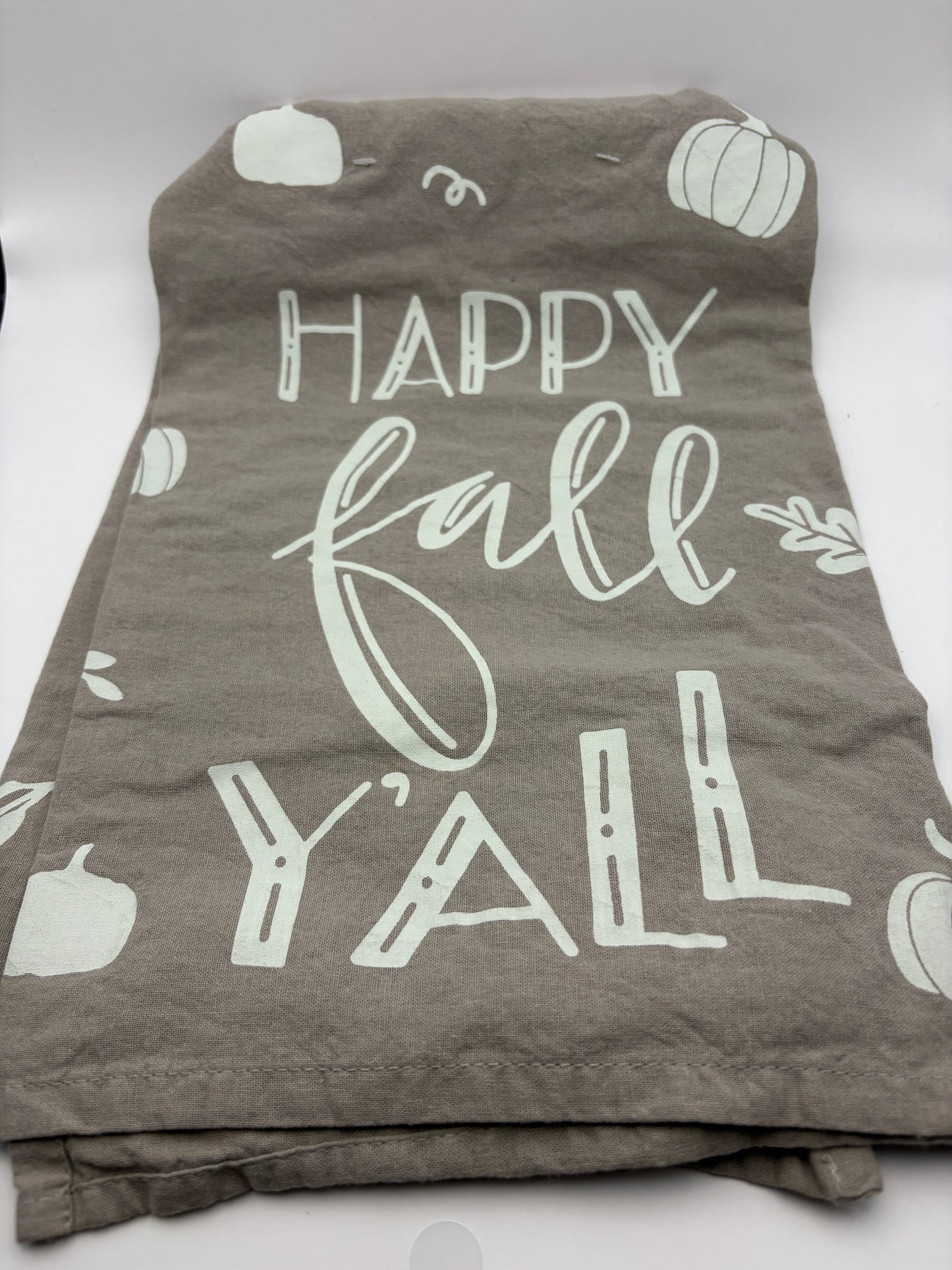 Happy Fall Y’all Towel (Grey)