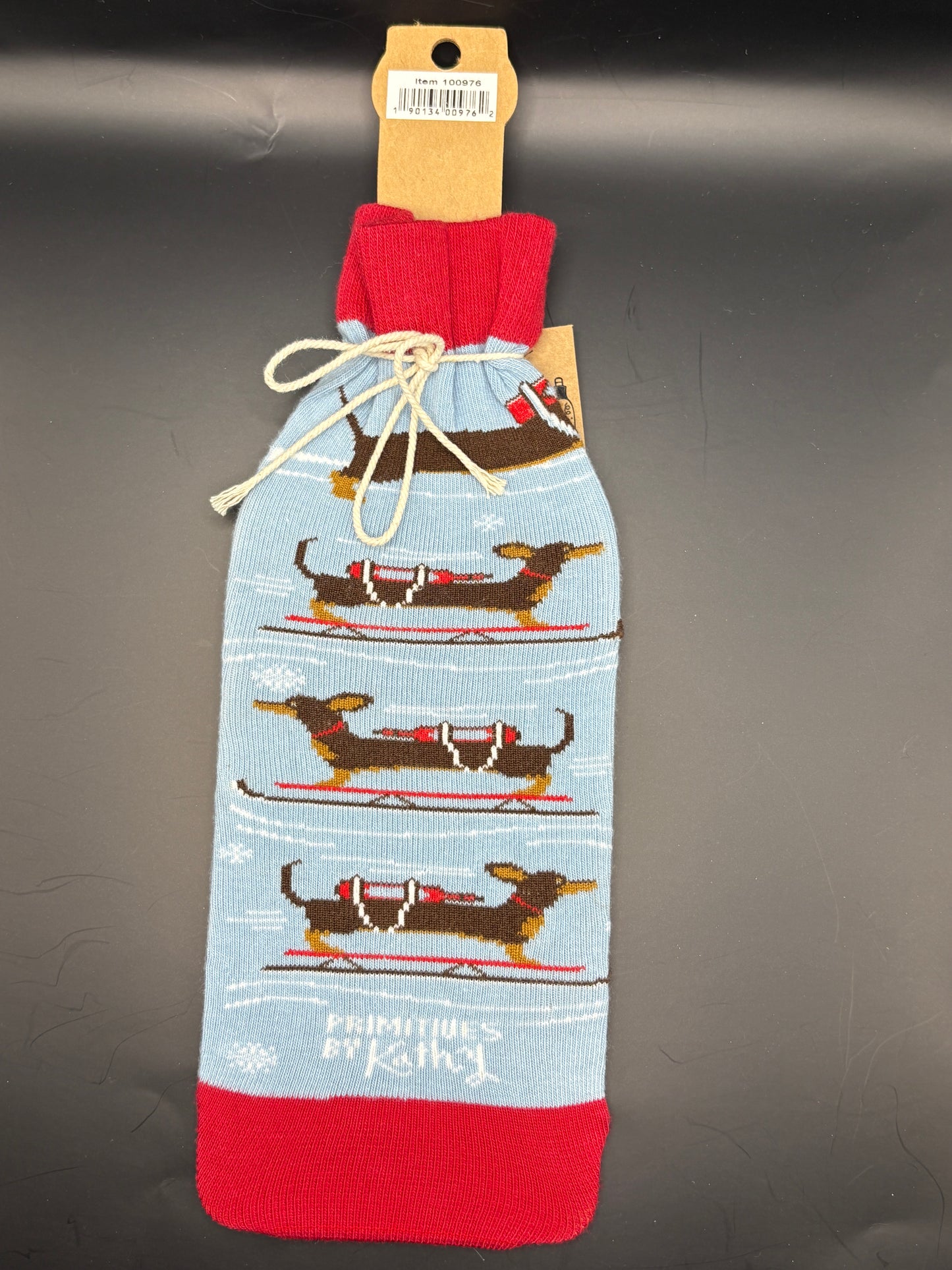 Dachshund through the Snow Wine Sock