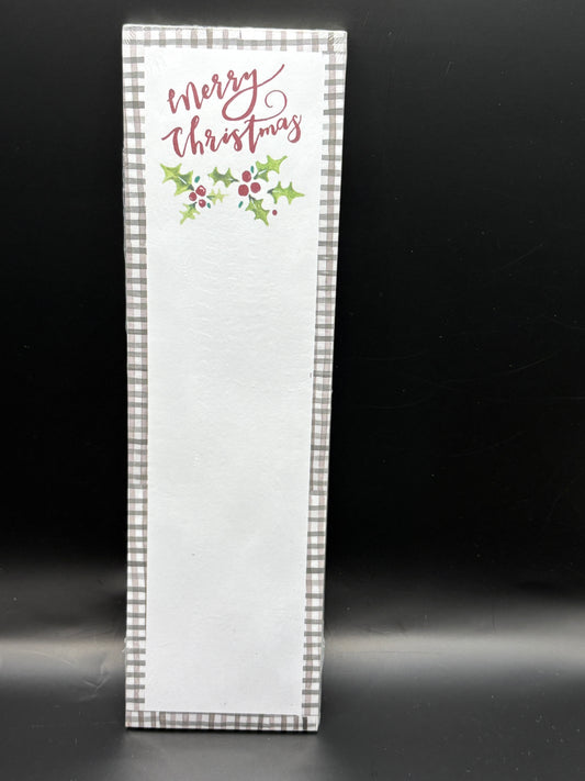 Merry Christmas  List Pad