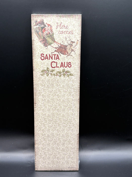 Here Comes Santa Claus List Pad